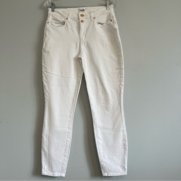Paige White Ankle Jeans Bombshell Sz 29 Stretch Spring Casual Closet Stable - Picture 1 of 11
